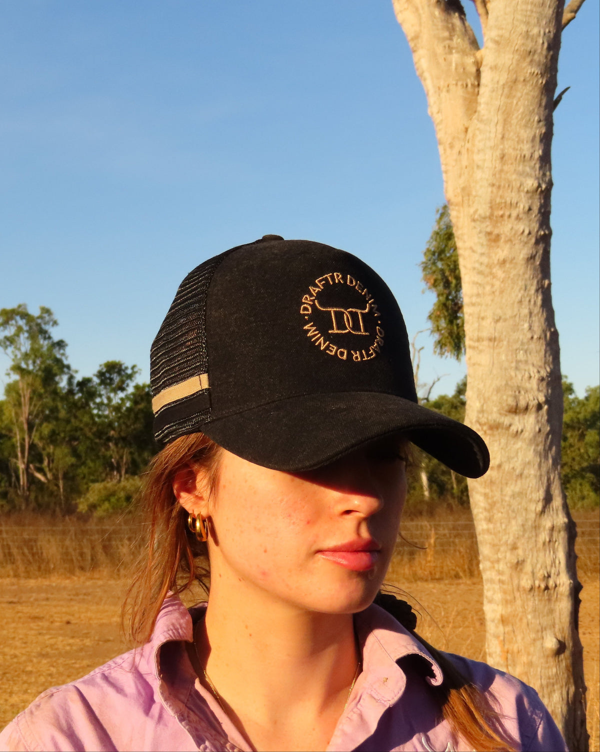 BLACK DENIM DRAFTR CAP