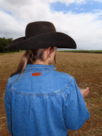 HOWDY HONEY DENIM BOMBER JACKET