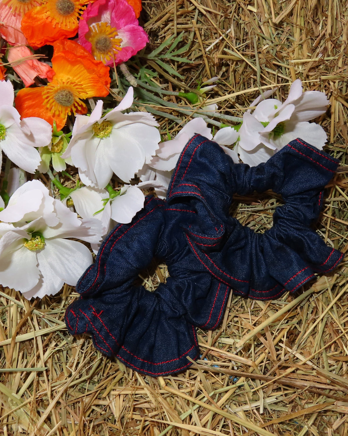 DENIM SCRUNCHIES